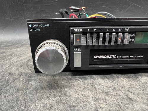 Vintage Sparkomatic SR338 ETR Cassette AM FM Stereo Radio Head Unit 406220 - Picture 6 of 12