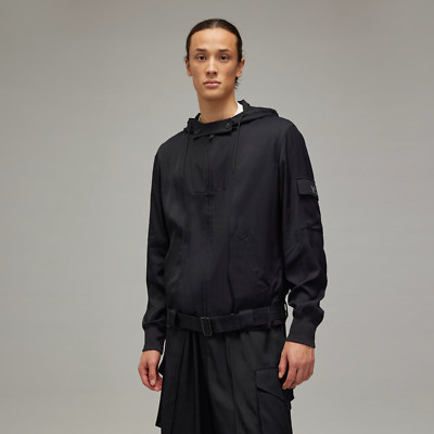 Adidas Y-3 Yohji Yamamoto Twill Hooded Jacket H63023 - Black