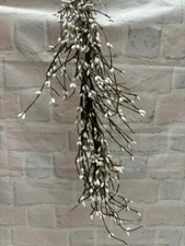 Pip Berry Garland White 4' FULL BEAUTIFUL BERRIES