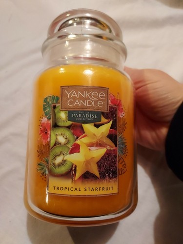 1 "NEW" Yankee Candle Tropical Starfruit Classic Large Jar 22oz
