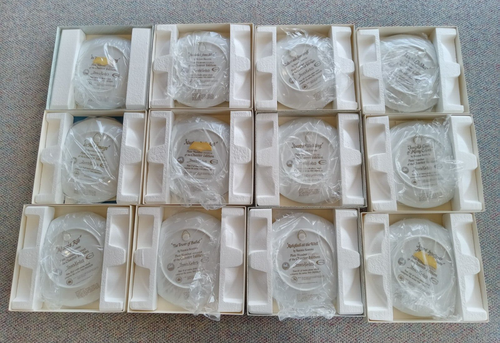 NIB Complete Set 12 Beautiful The Creation Religious Plates Yiannis Koutsis COA - Picture 5 of 10