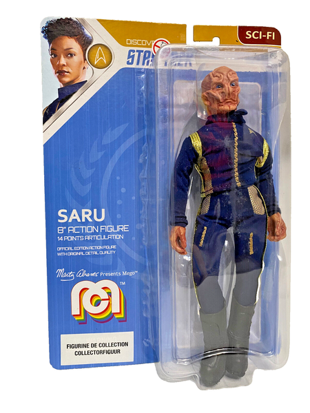 Mego Star Trek Saru Commander Discovery Action Figur Sammlung Neu Retro Design-image