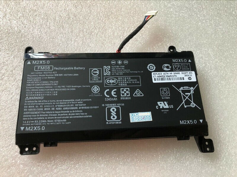 BATTREVO Laptop Akku FM08 - 86Wh Für HP Omen 17-an Series