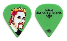 Mastodon Bill Keliher Signature Caricature Green Guitar Pick - 2010 Tour
