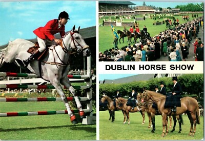Dublin Horse Show Multiple Views Ireland Postcard