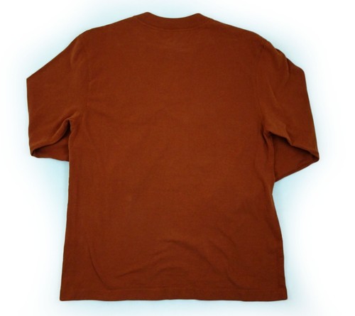 University Texas Longhorns Henley Medium Long Sleeve Orange UT Austin M ATX NCAA - Picture 8 of 8