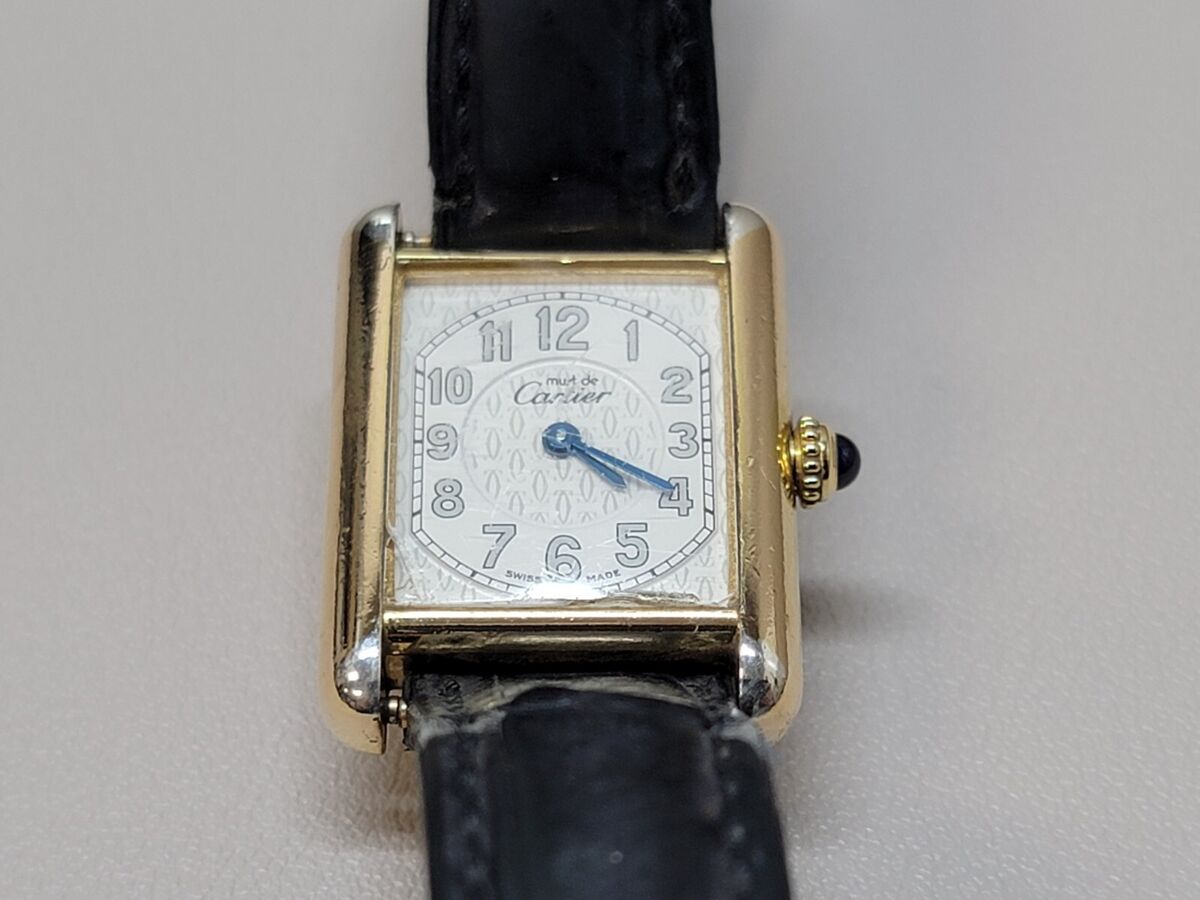 Must De Cartier Argent 925 Tank 2415 Quartz Ladies Watch | eBay Must De Cartier Argent 925 Tank 2415 Quartz Ladies Watch | eBay