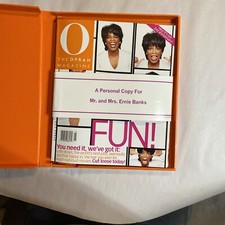 O The Oprah Magazine May 2002 Rare Personal Copy for Mr. and Mrs. Ernie Banks