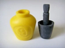 Gomu Eraser Eraserland ~ Series 1 ~ Yellow Nail Polish Bottle Eraser Toy