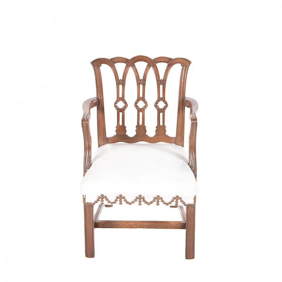 Antiguo sillón infantil inglés georgiano caoba siglo XIX Hepplewhite Foto 2 de 4