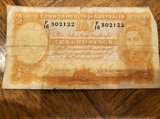 ND Common Wealth of Australia Ten Shillings Sheehan McFarlane