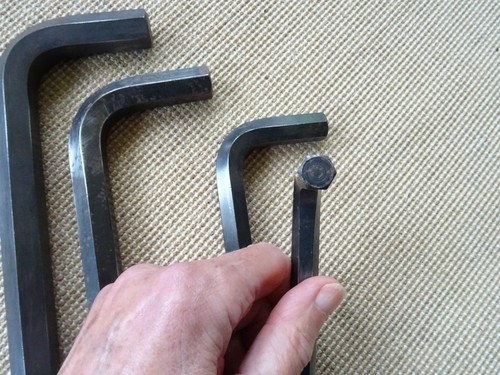 Set of FOUR Vintage Heavy Duty Draper No 4567 Hexagonal Allen Keys (Imperial) - Picture 10 of 11