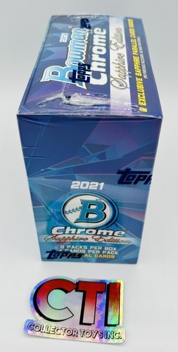 🔥 2021 BOWMAN CHROME SAPPHIRE EDITION BASEBALL BOX - 32 CARDS - 2 PARALLELS🔥 - Picture 3 of 6