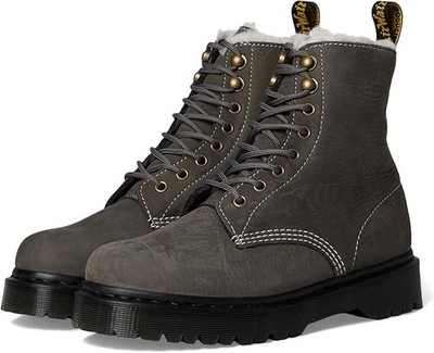 dr martens 1460 Pascal Bex Fur Lined - Gunmetal Size W-7 - M-8
