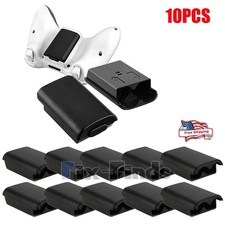 10x AA Battery Back Cover Case Shell Pack For Xbox 360 Wireless Controller Black