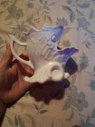 Antique Shaving Scuttle Mug Fish Shell Thin Porcelain Victorian -unmarked — photo 2