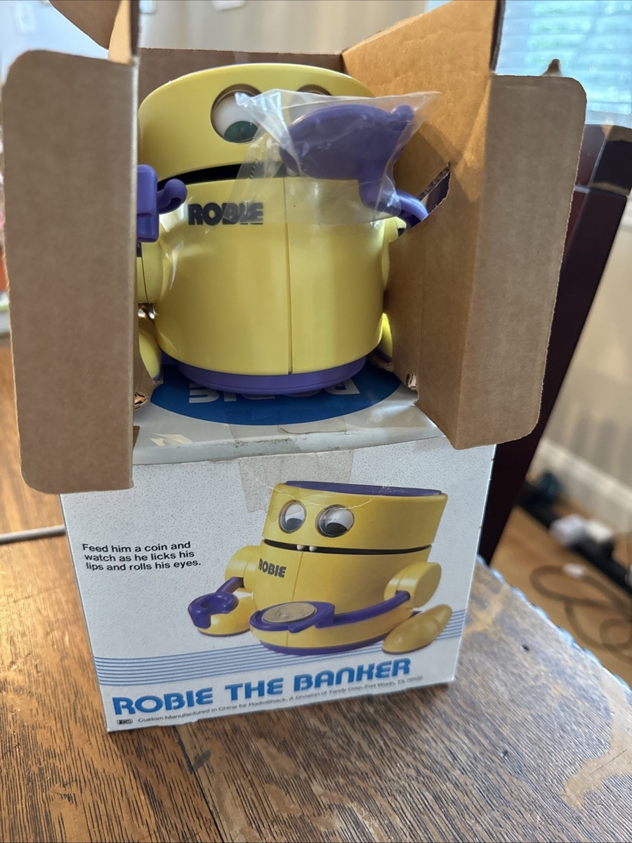 Nos Vintage Radio Shack Robbie The Robot Banker Electronic
