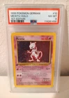 1999 German Pokémon Base Set 1st Edition - Mewtu (Mewtwo) Holo - #10/102 - PSA 8