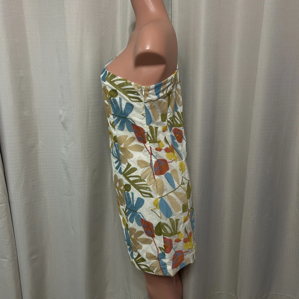 Mini Vestido Greylin Sophia Bordado Un Hombro Para Mujer Talla Mediana Nuevo con Etiquetas Foto 4 de 4