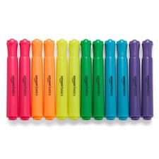 Amazon Basics Highlighters 12 Pack, Assorted 1 Count Pack of 12 ,