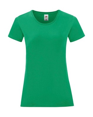4er Pack Damen T-Shirt Fruit of the Loom Iconic Baumwolle Öko-Tex XS bis 2XL