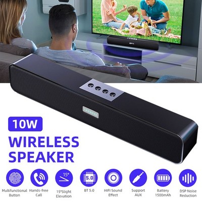 Soundbar fürPC Bluetooth-Lautsprecher-Surround-Sound-System Wiederaufladbarer