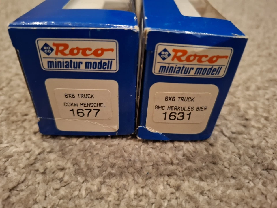 Roco Miniatur Modell Trucks 1677 & 1631 - HO Gauge - New & Boxed - Image 2 of 4