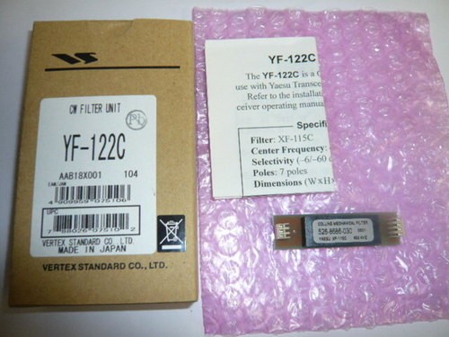 YAESU YF-122C XF-115C Collins Mechanical CW Filter Tested Clean