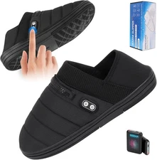 Heated Slippers, BIAL Unisex Electric Heating Pad for Feet, Rechargeable Battery