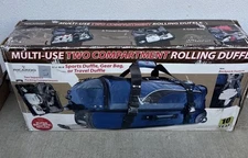 *NEW Ricardo Beverly Hills 30" Rolling Duffel Ballistic Luggage Backpack | Blue