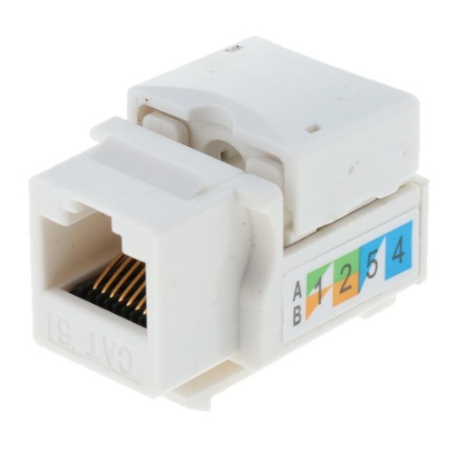 10 Pièces CAT6 Keystone Jack Module Connexion Réseau Enternet Module-Blanc - Photo 6/6