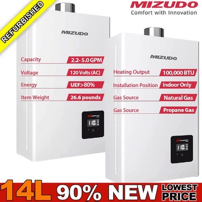 Used- Propane/Natural Gas Tankless Water Heater 4.3 GPM Indoor On-Demand Instant