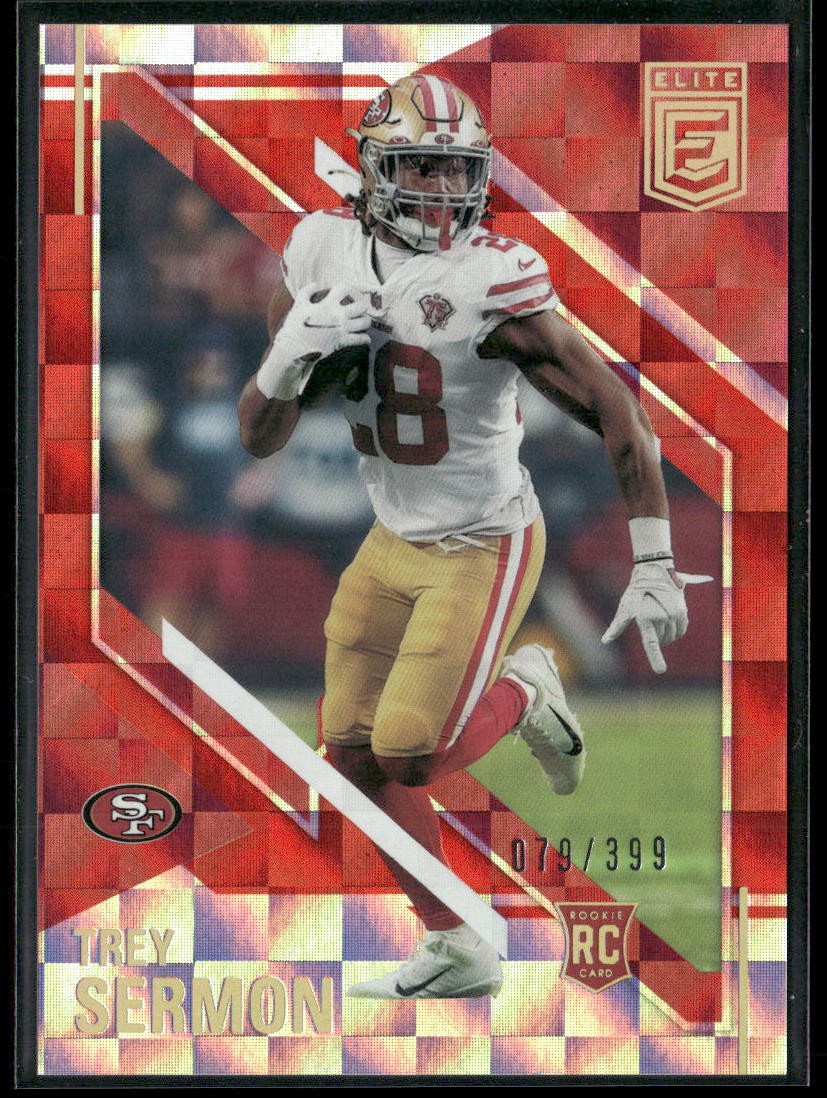 2021 Panini Chronicles #207 Trey Sermon Elite Update Red #/399