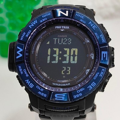 Casio Pro Trek PRW3500SYT World Time Solar Titanium Watch wrist 17cm