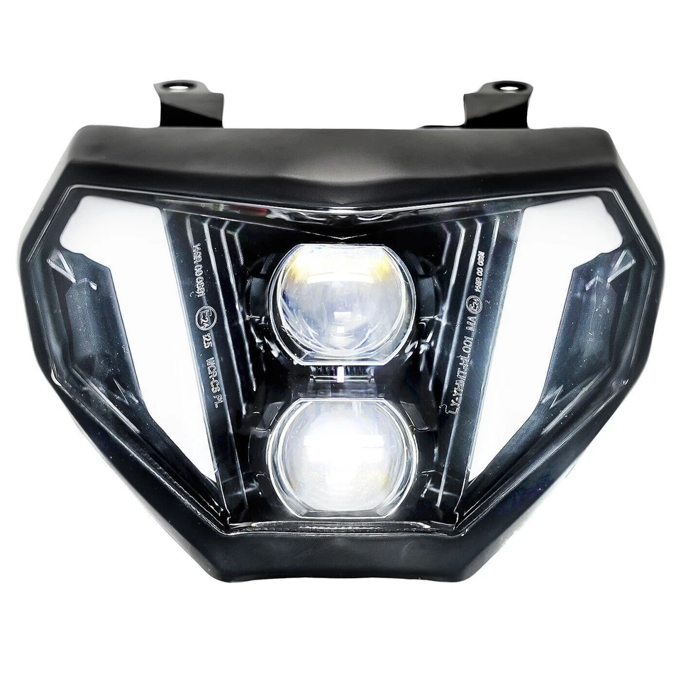 E24 LED Headlight Assembly For Yamaha MT09 FZ09 2014 2015 2016 DRL Hi/Low Beam ✅ - Image 2 of 4