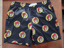 Buc-ee's 2025 Black Logo Swim Shorts Trunks Swimsuit Youth XS