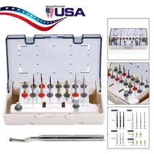 Dental Universal Implant Removal Kit Plastic Box Broken Screws Extract Tool Set