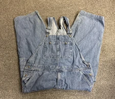 Craftsman Mens Denim Jean Overalls Bibs 42x32 Workwear   Utility Carpenter