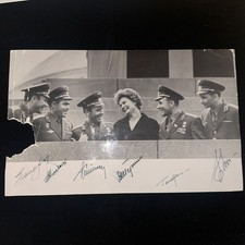 First 6 Soviet Russian Cosmonauts In Space Signed Photograph Gagarin +5 JSA