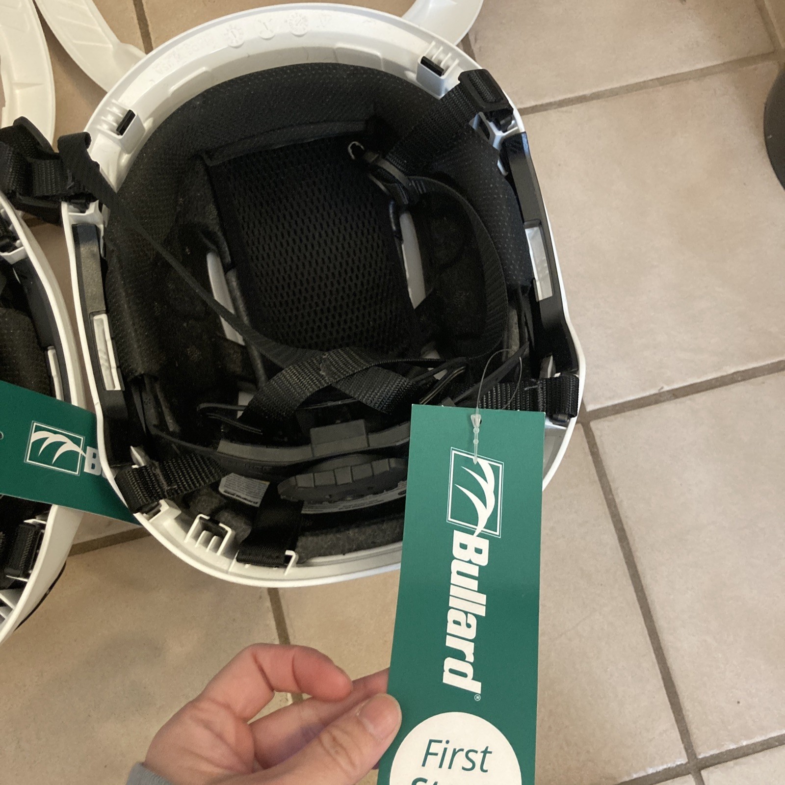 Set of 2 Bullard Vented Helmet Class E Hard Hat Type II + with Flex Brim READ