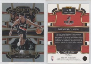 2023-24 Panini Select Concourse Silver Prizm Toumani Camara #81 Rookie RC
