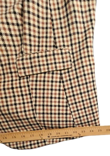 Vtg Liz Claiborne New York Glen Plaid Wool Blend Jacket Women 22W Dark Academia - Picture 12 of 24