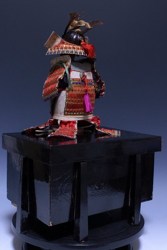 Japan Antique Yoroi armor figurine child doll kabuto katana samurai Edo 6987 - Picture 8 of 10