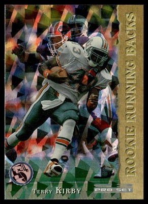 1993 Pro Set Power Rookie Runnign Backs Terry Kirby Miami Dolphins #RRB10