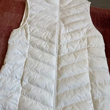 32 Degrees Heat Women's Lightweight Puffer Vest, White, Size Medium