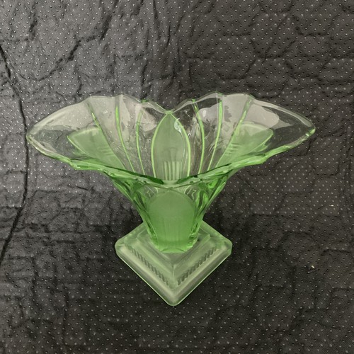 Vintage Walther & Söhne Greta Vase 30er Jahre Manganglas Art Deco Glas - Bild 4 von 8