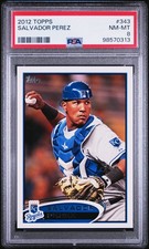 SALVADOR PEREZ 2012 TOPPS #343 ROOKIE RC PSA 8 KANSAS CITY ROYALS