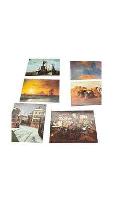 Vintage Conoco Gasoline Customer Appreciation Fine Art Prints - Lot of 6 MINT