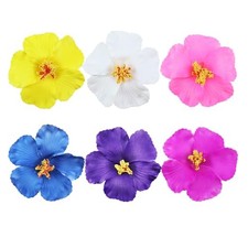 6 pinzas para el pelo de flores hawaianas, 3.94 pulgadas, pinzas para el pelo