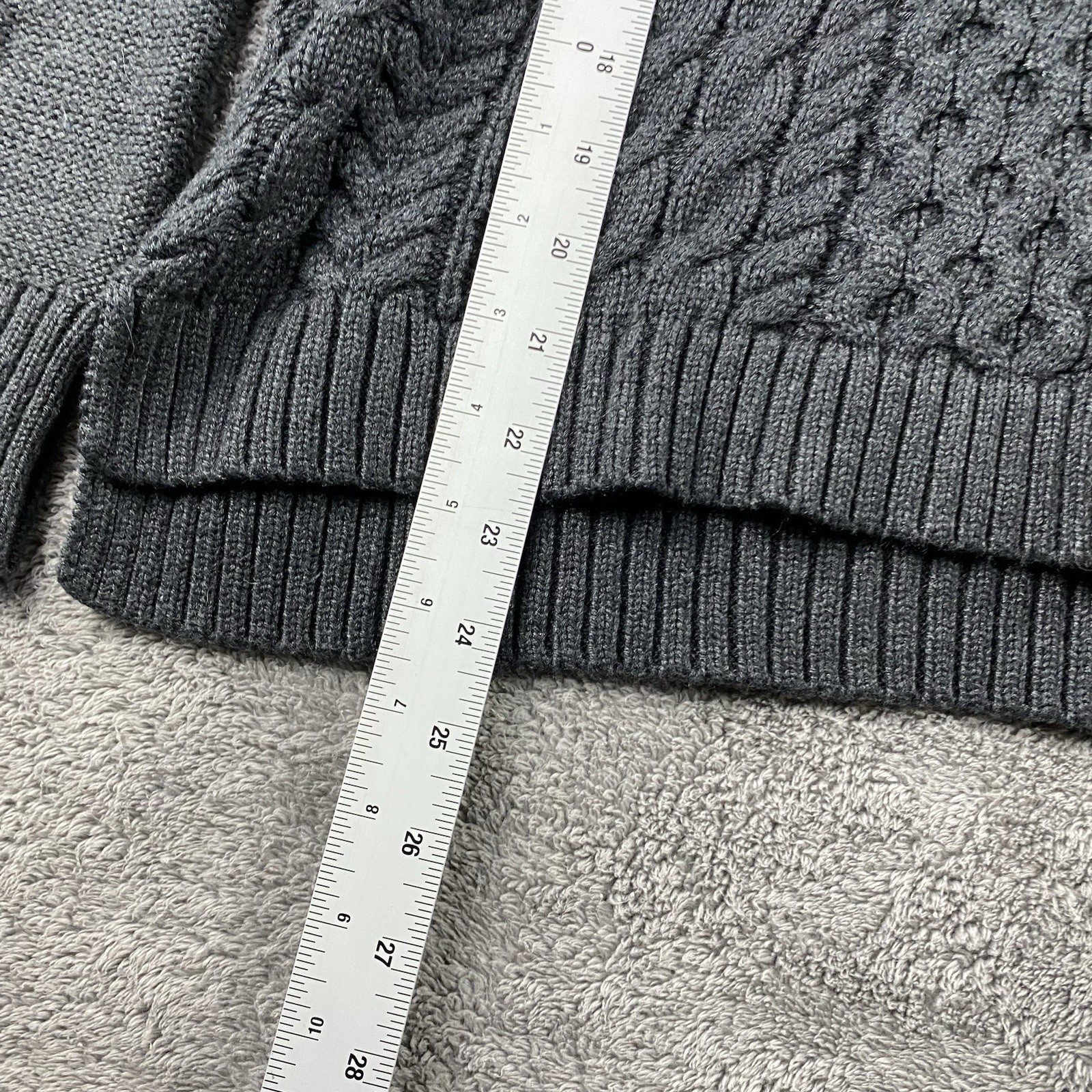 American Eagle Cable Knit Cowl Neck Split He Swea… - image 6